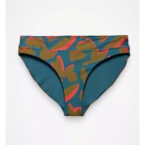 Prana Teal and Brown Bikini Bottom